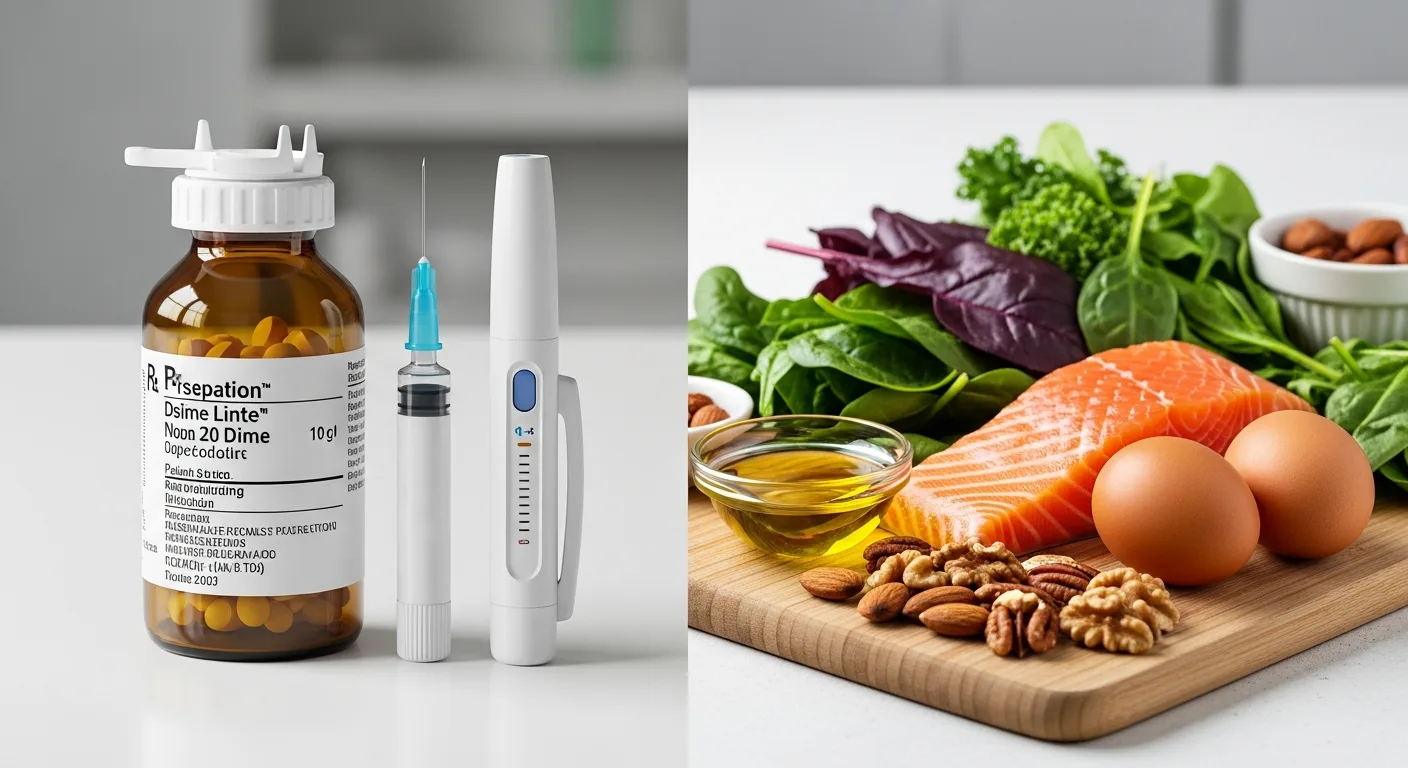 Comparison of GLP-1 medication and keto food